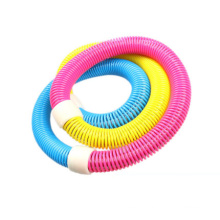2021 Adult Fitness Equipment Slimming Waist Colorful Soft Spring Hoola Hoop Detachable Hula Ring